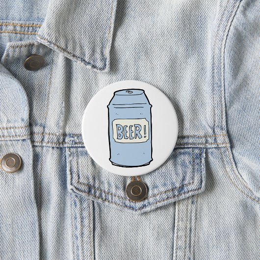Badge Rond 7,6 Cm La bière peut illustrer Retro Design de l'amateur
