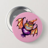 Badge Rond 7,6 Cm La chauve-souris (Devant & derrière)