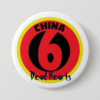 Badge Rond 7,6 Cm La Chine six boutons - romans morts de coeurs