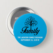 Badge Rond 7,6 Cm La famille riante (Devant & derrière)