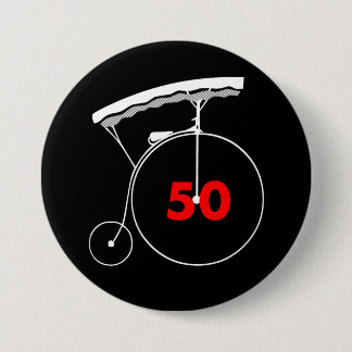 Badge Rond 7,6 Cm La fille 50 de l'horloger