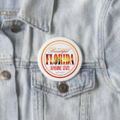 Badge Rond 7,6 Cm La Floride Etats-Unis (En situation)