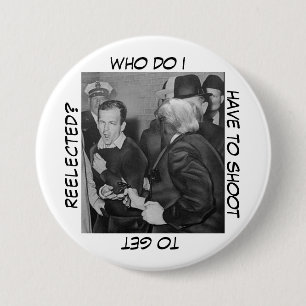 Badge Rond 7,6 Cm La grande question de Trump