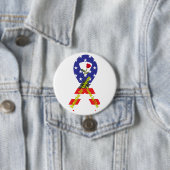 Badge Rond 7,6 Cm La liberté n'est pas libre (En situation)