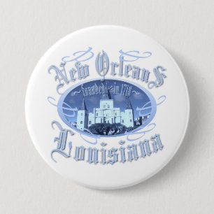 Badge Rond 7,6 Cm La Nouvelle-Orléans Louisiane