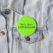 Badge Rond 7,6 Cm La partie aiment un LUTIN ! (En situation)