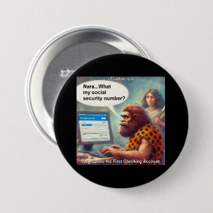 Badge Rond 7,6 Cm La première connexion de Yarg : faire ses comptes
