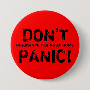 Badge Rond 7,6 Cm La résistance commence à la maison le bouton