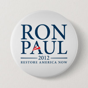 Badge Rond 7,6 Cm La restauration Amérique de Ron Paul se boutonnent