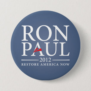 Badge Rond 7,6 Cm La restauration Amérique de Ron Paul se boutonnent