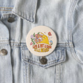 Badge Rond 7,6 Cm La Vie N'Est Pas Une Course (En situation)
