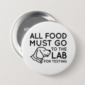 Badge Rond 7,6 Cm Laboratoire de tests (Devant & derrière)