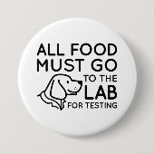 Badge Rond 7,6 Cm Laboratoire de tests (Devant)