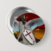 Badge Rond 7,6 Cm lac de feu (Devant & derrière)