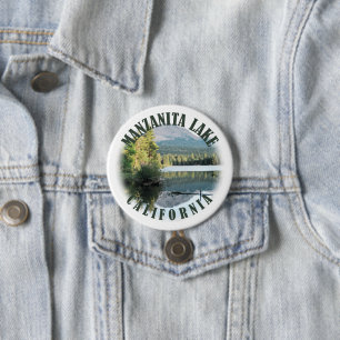 Badge Rond 7,6 Cm Lac Manzanita, Californie