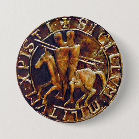 Badge Rond 7,6 Cm Lac Medieval des Knights (Devant)