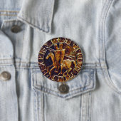 Badge Rond 7,6 Cm Lac Medieval des Knights (En situation)