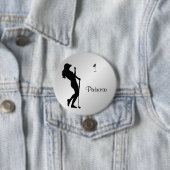 Badge Rond 7,6 Cm Ladies Golfer Personal (En situation)