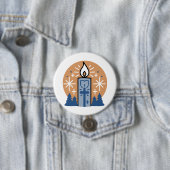 Badge Rond 7,6 Cm Laisser la foi briller : Thème hiver (En situation)