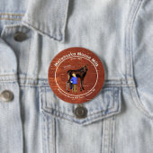Badge Rond 7,6 Cm Lait d'orignal Matanuska (En situation)
