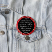 Badge Rond 7,6 Cm L'amitié est… (En situation)