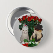 Badge Rond 7,6 Cm L'amour est frais (Devant & derrière)