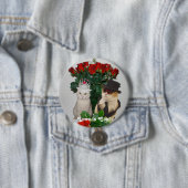 Badge Rond 7,6 Cm L'amour est frais (En situation)