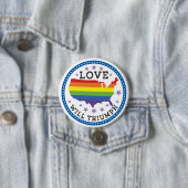 Badge Rond 7,6 Cm L'amour triomphera (En situation)