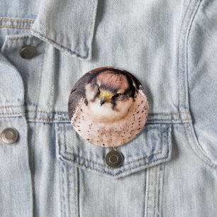BADGE ROND 7,6 CM LANNER FALCON