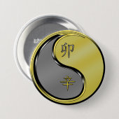 Badge Rond 7,6 Cm Lapin de Métal (Devant & derrière)