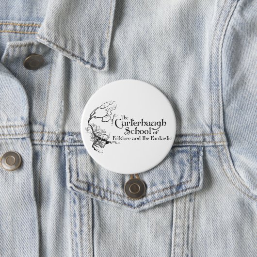 Badge Rond 7,6 Cm Large Carterhaugh School Button (En situation)