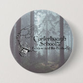Badge Rond 7,6 Cm Large Carterhaugh School Logo Pin - Forest (Devant)