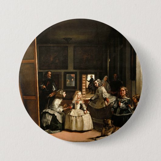 Badge Rond 7,6 Cm Las Meninas (Devant)