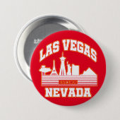 Badge Rond 7,6 Cm Las Vegas, Nevada (Devant & derrière)