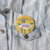 Badge Rond 7,6 Cm Las Vegas personnalisé Bachelorette (En situation)
