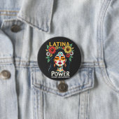 Badge Rond 7,6 Cm Latina Power Mois du patrimoine hispanique (En situation)