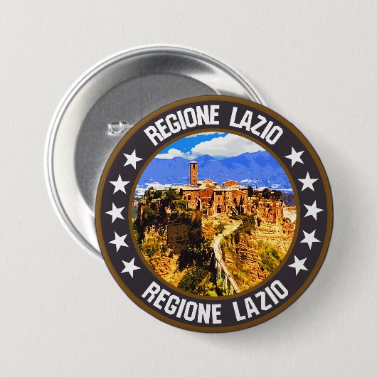 Badge Rond 7,6 Cm Latium (Devant & derrière)