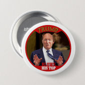 Badge Rond 7,6 Cm L'atout souffle son dessus (Devant & derrière)