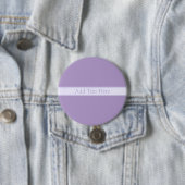 Badge Rond 7,6 Cm Lavande Lumière Personnalisable Purple (En situation)