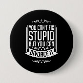Badge Rond 7,6 Cm L'avocat peut le Divorcer (Devant)