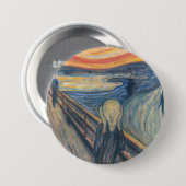 Badge Rond 7,6 Cm Le cri de Munch (Devant & derrière)
