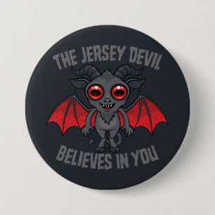 Badge Rond 7,6 Cm Le Diable du New Jersey Croit En Vous