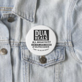 Badge Rond 7,6 Cm Le DUA guérit toute la négativité (En situation)