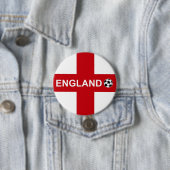 Badge Rond 7,6 Cm Le football de l'Angleterre (En situation)