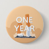 Badge Rond 7,6 Cm le fumeur ex a stoppé le tabagisme (Devant)