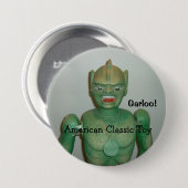 Badge Rond 7,6 Cm Le grand bouton de Garloo ! (Devant & derrière)