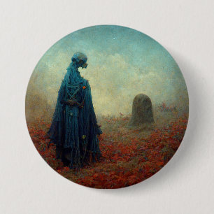 Badge Rond 7,6 Cm Le Grave Surreal Sci-Fi Imaginaire Alien