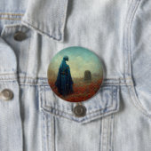 Badge Rond 7,6 Cm Le Grave Surreal Sci-Fi Imaginaire Alien (En situation)
