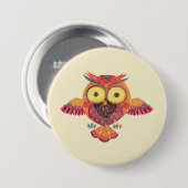 Badge Rond 7,6 Cm Le hibou exceptionnel (Devant & derrière)