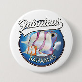 Badge Rond 7,6 Cm Le logo fabuleux des Bahamas (Devant)